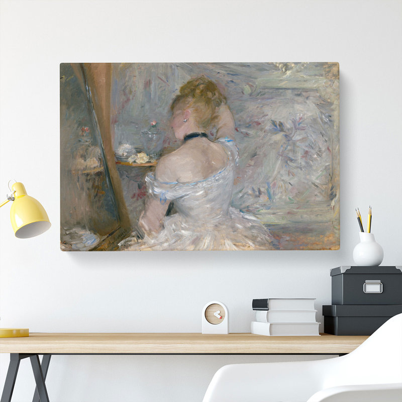 Woman At Her Toilette by Berthe Morisot - Wrapped Canvas Painting, 35cm H x 50cm W x 3cm D