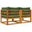 Kenyana 55.5'' Wide Rectangle Wood Patio Sofa with Cushions-162314287