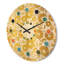 Horloge murale Golden Floral I - Mid-Century-63891422