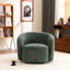Fauteuil demi-tonneau pivotant rembourré Munehito-986386222