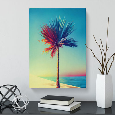 Watercolour Palm Tree Vol.4 - Wrapped Canvas