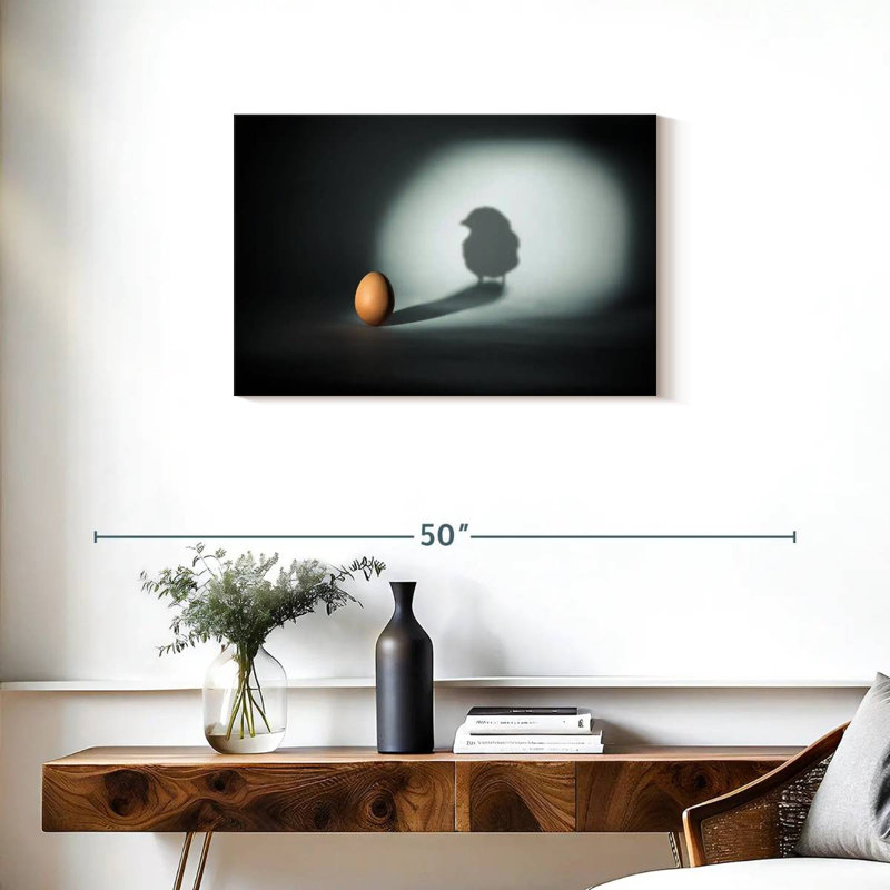 Chick From Egg, 20" H x 30" W