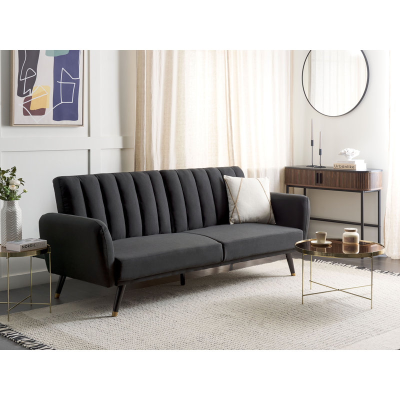 Nelsonia 3 Seater Sofa Bed, Black 