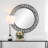 Darth Metal Round Wall Mirror