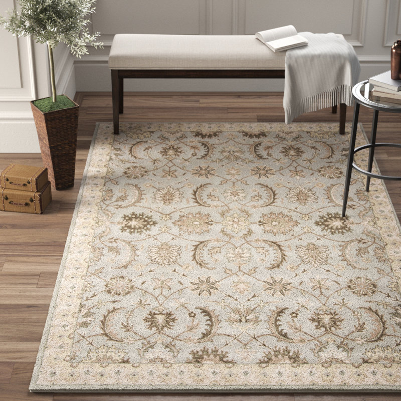 Tapis oriental en laine touffeté à la main Ebbo, Rectangle 8 pi x 10 pi