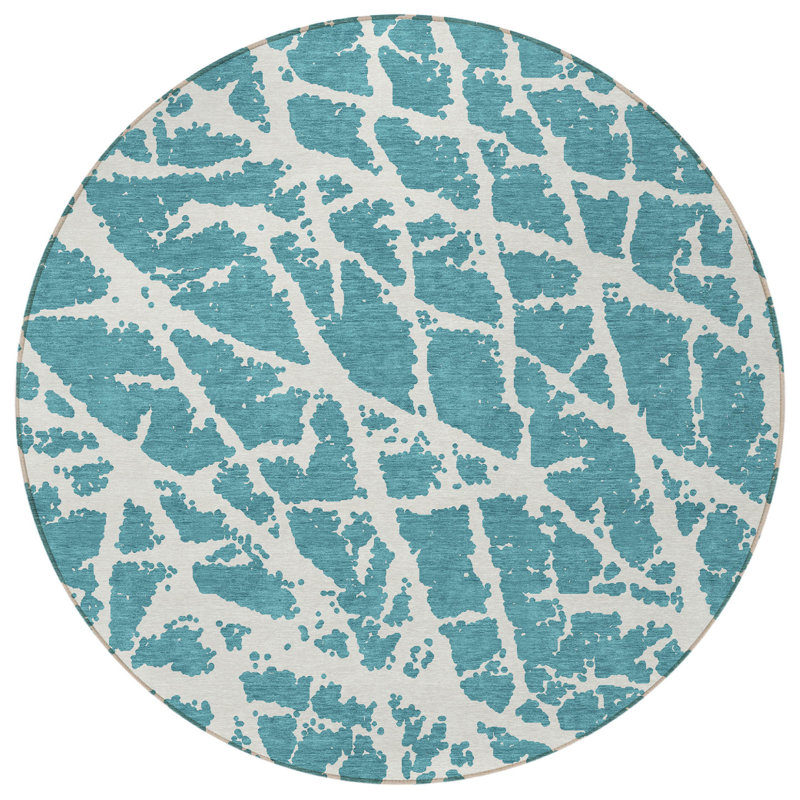 Tapis extérieur rond 8 pi