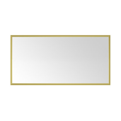 Miroir de salle de bain à cadre en métal pour mur
