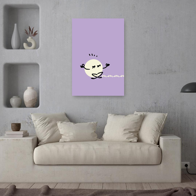 Mindful Meditation Moment Peaceful Serene Tranquil, 36" H x 24" W