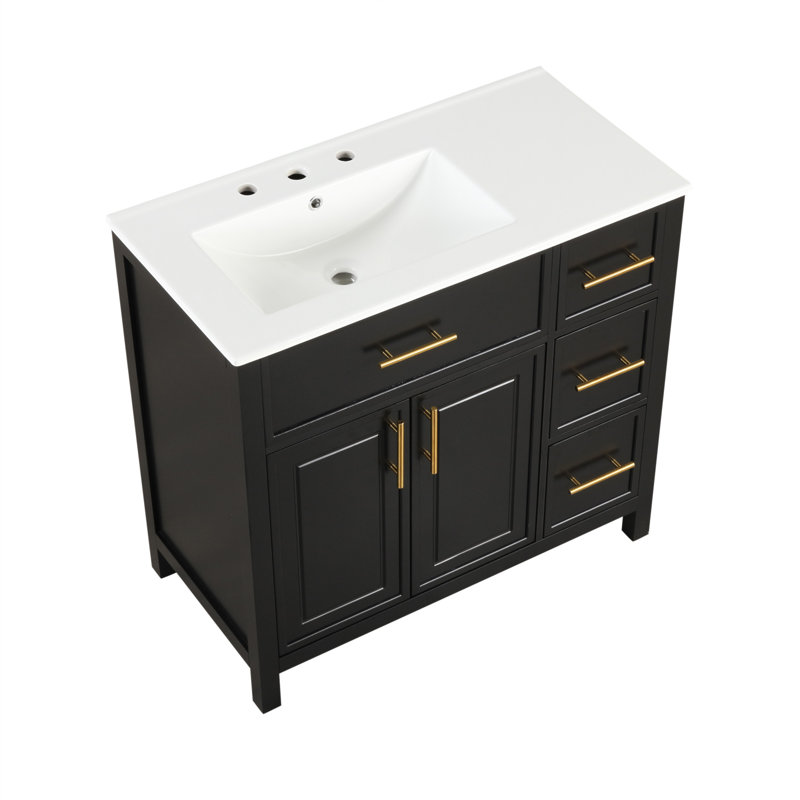 Versatile Bathroom Vanity With Multiple Storage Options And Durable Construction