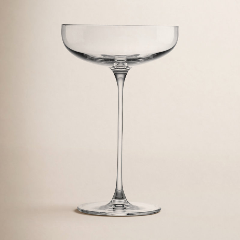 Set of 2 Savage Crystal Coupe Glasses