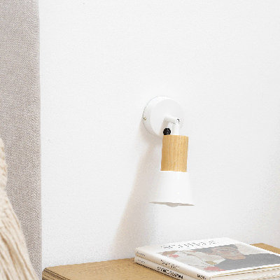 Burr Solid Wood Plug-in Spotlight