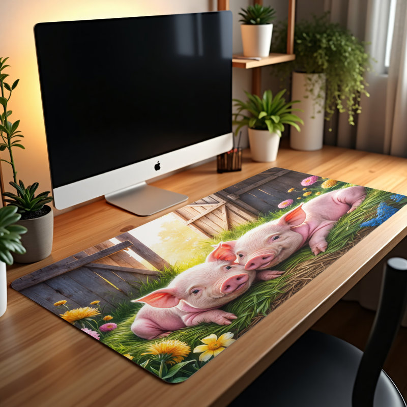 Polyester Desk Pad, 14.4x12.1