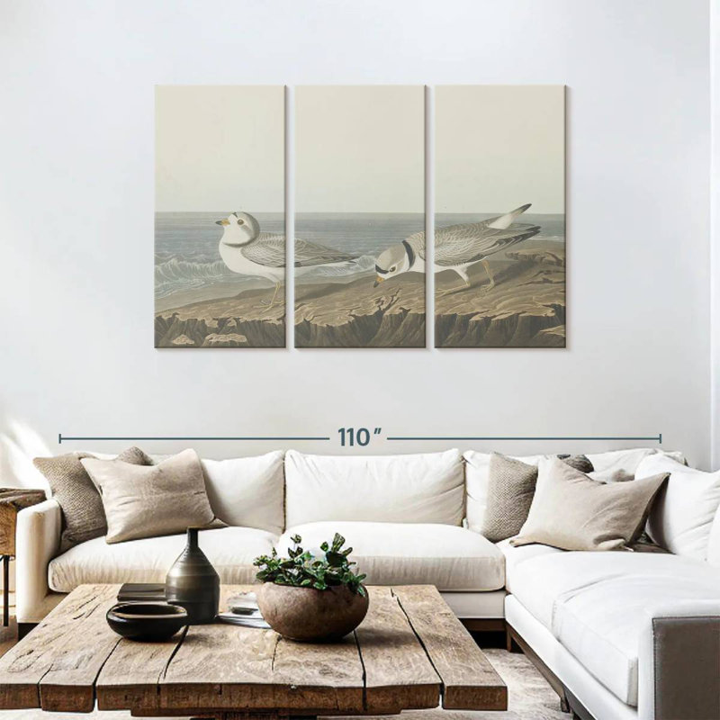 Brampt Piping Plover, 48" H x 74" W