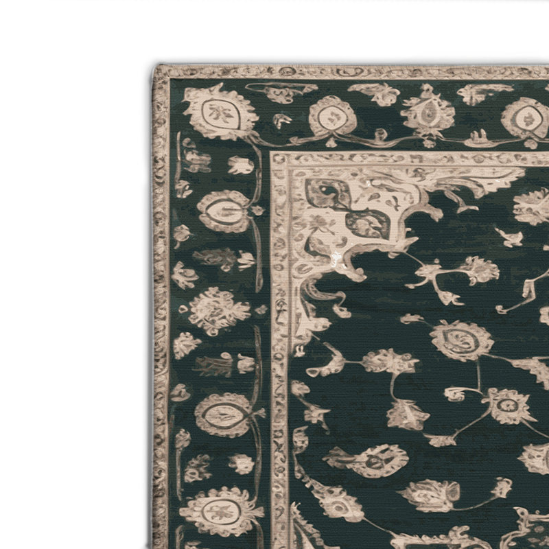 Tapis bleu intérieur et extérieur Tabriz, Rectangle 8' x 10'