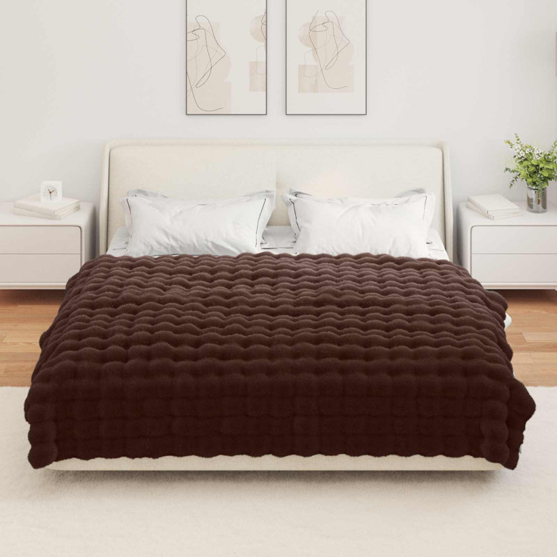 1-36 Throw Blanket, Camel, 150cm x 220cm