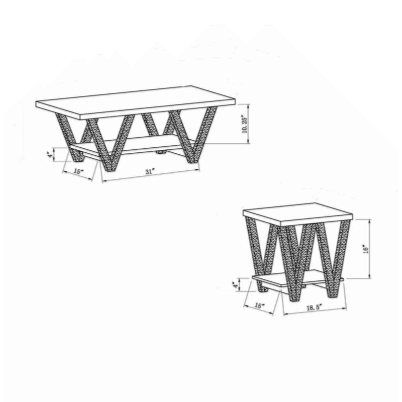 Table basse ID PC 223051-X2 ID USA