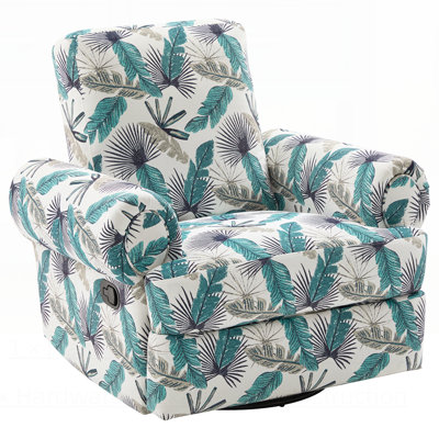 Manual Recliner Sofa Swivel Recliner Rocker Chair with Adjustable Backrest for Living Room, Bedroom, or Nursery