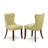 5-Piece Dining Room Set Contains a Linen White (Off-White) Mid Century Table and 4 Limelight Linen Fabric Parson Chairs a distressed Jacobean Finish-878944268-878944270-878944265