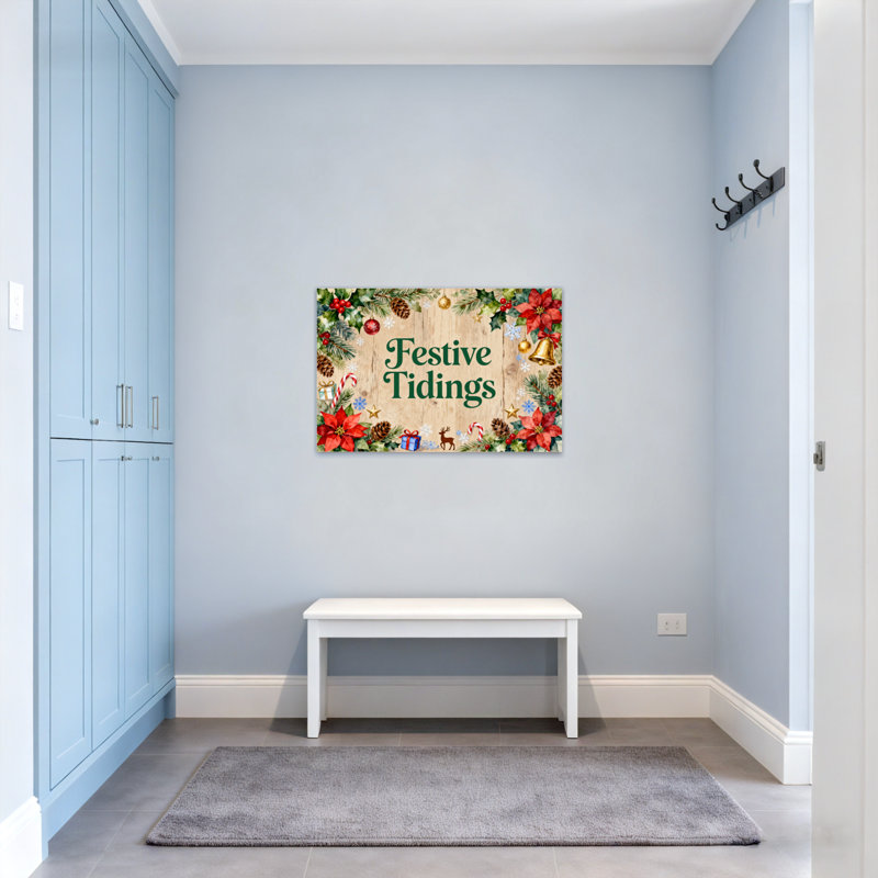 Motif festif de Noël, H 12 po x l 18 po