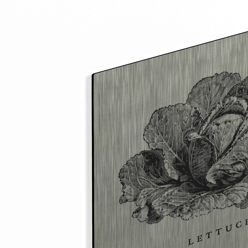 «Linen Légumes BW Sketches» par Studio Mousseau, H 12 po x l 12 po