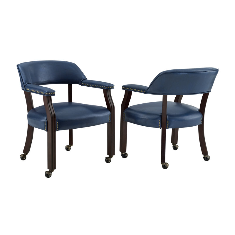 Alandria 18'' H Upholstered Dining Chair, Navy