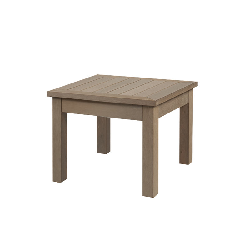 Sierra Outdoor Square Teak Dining Table, 21" W x 21" L x 18" H