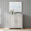 Armoire en bois 2 portes Martha Stewart Bedford-132949375
