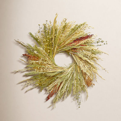 Handcrafted Broom Corn Wreath