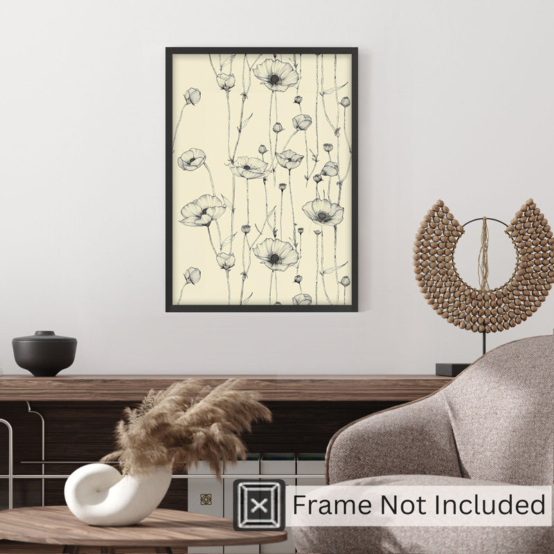 «Floral Floral Symphony Dream», reproduction d'art moderne sans cadre