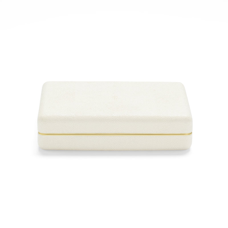 Shagreen Card Set, Cream