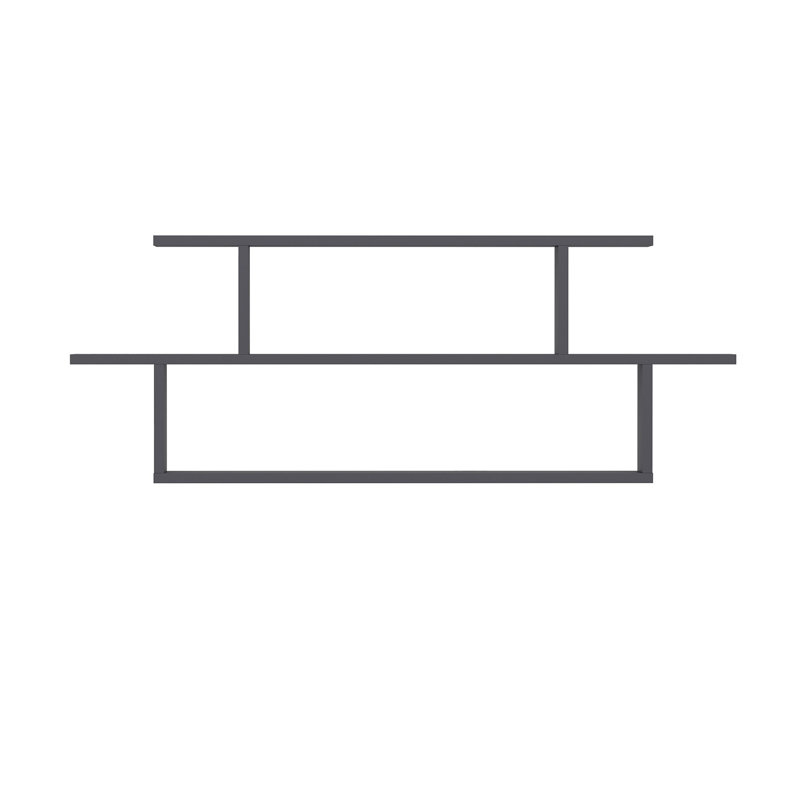 Locelso Floating Shelf, Grey