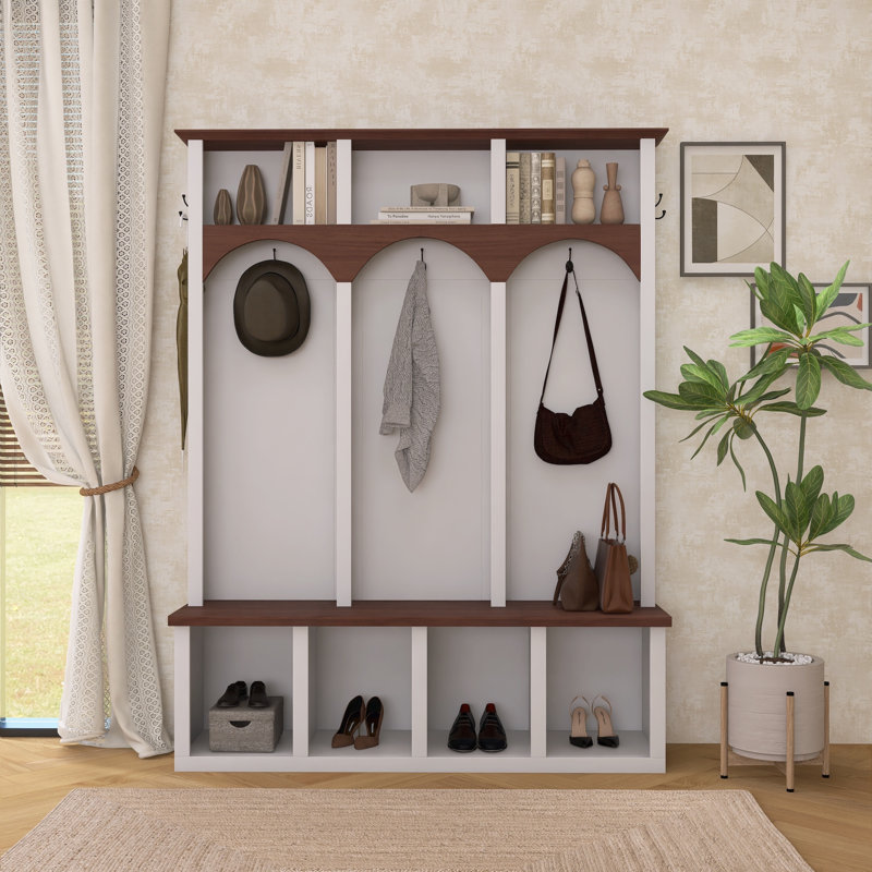 Banc en bois Farmhouse , Blanc
