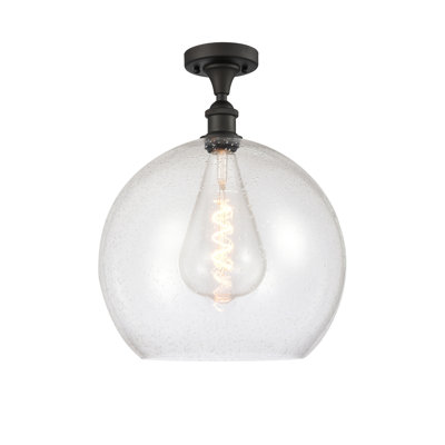 Plafonnier semi-encastré 1 lumière