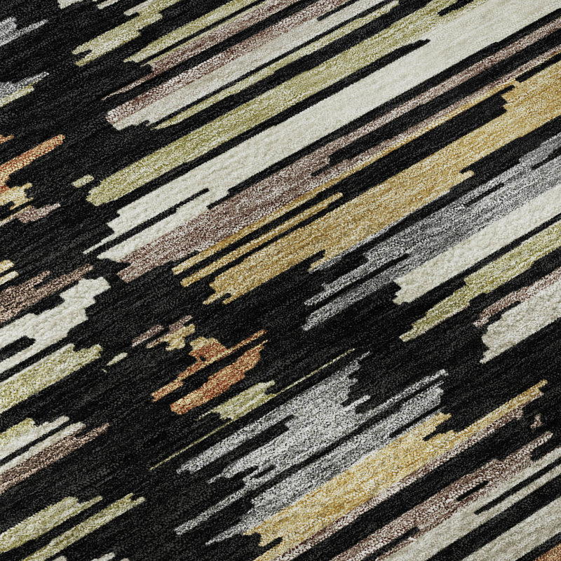 Tapis de qualité supérieure Prisco, Noir, 9 pi x 12 pi