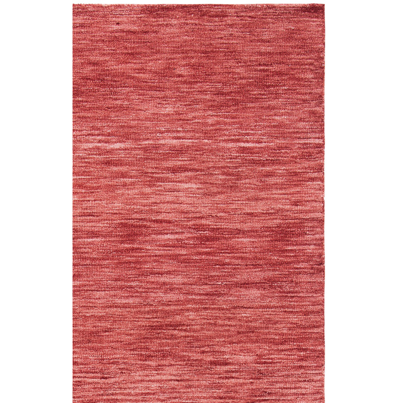 Metro Hand Tufted Wool/Cotton Rug in Orange, Rectangle 3' x 5'