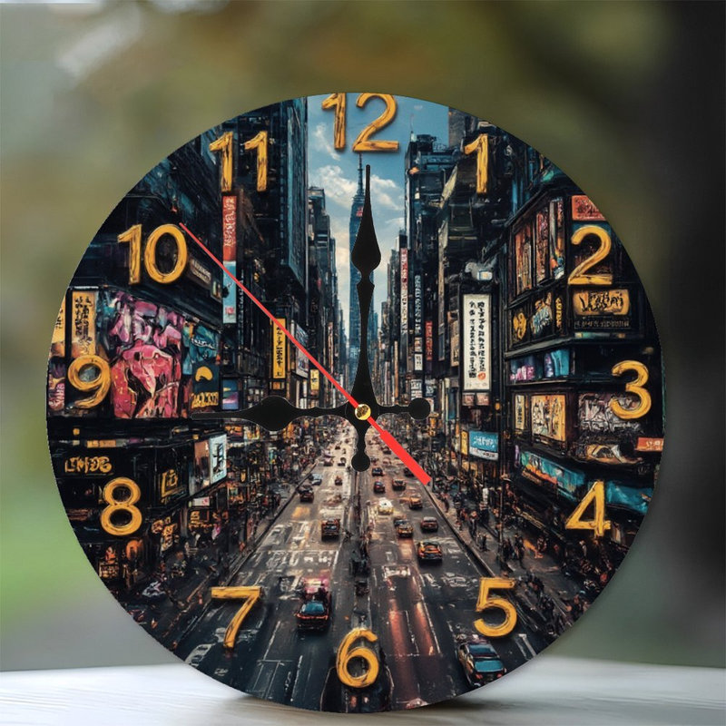 Horloge sur la rue de la ville