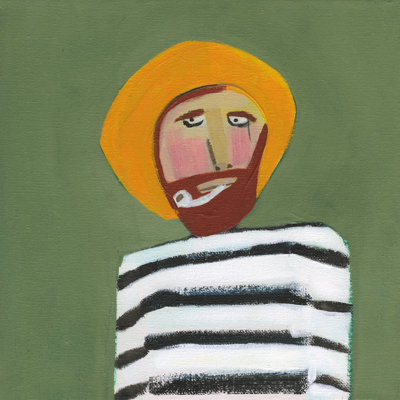 " Sailor With Striped Shirt "