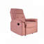 Fauteuil inclinable manuel en velours-318146531