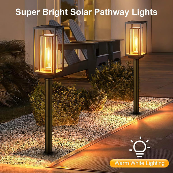 KOOPER Solar Pathway Lights Outdoor, 2X Bigger & Brighter Solar Lights ...