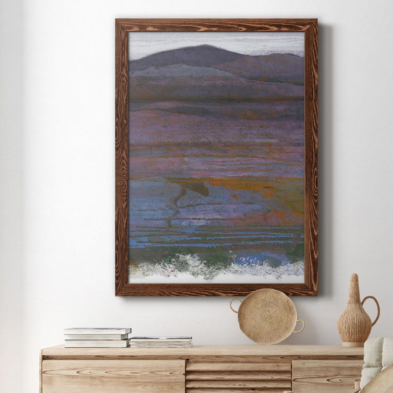«Majestic Mountains II», peinture sur toile encadrée, H 20 po x l 17 po x P 1 po, Érable