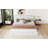 Queen Size Upholstered Platform Bed,White