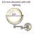 Akaysia 8.5" Lighted Wall Mount Magnified Makeup Mirror, Direct Wire-1627618655