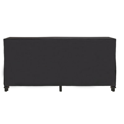 Modern Leisure Monterey 8ft Log Rack Cover, 96"L x 24"W x 42"H, Black