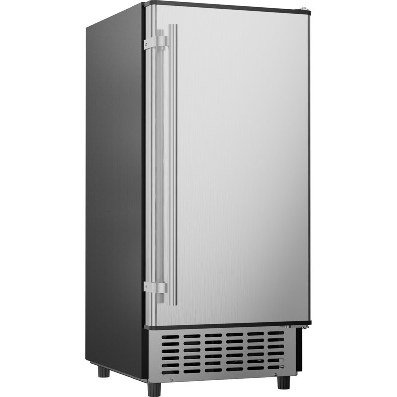 Machine à glaçons sous le comptoir IceOrbit Coolake 120 lb / jour avec 30 lb de stockage de glace, machine à glaçons autoportante intégrée de 15 po, autonettoyante, drainage par gravité, machine à glaçons sous le comptoir pour bar à domicile