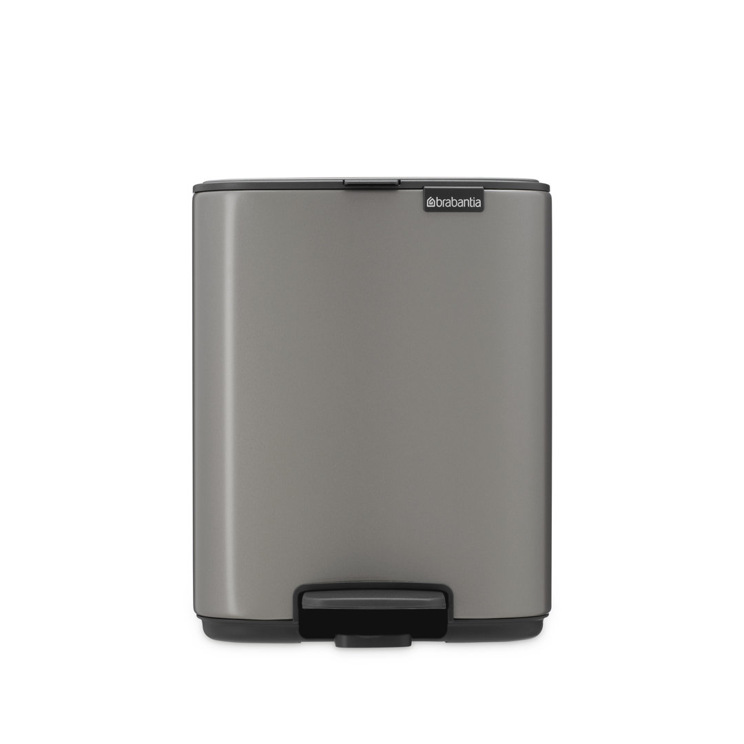 Brabantia Pedal Bin - 7L Platinum Grey - 7 Litre Capacity - Steel & Plastic - Removable Inner Bucket - Image 2