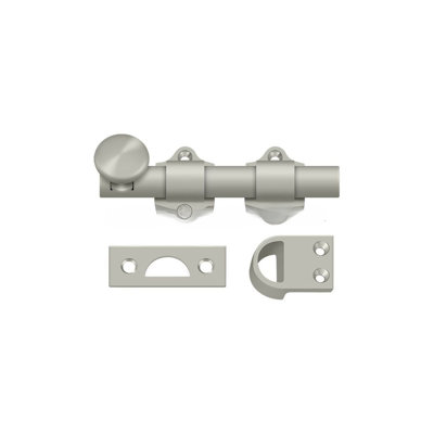Deltana DDB425U15 4" Dutch Door Bolt; Heavy Duty; Satin Nickel Finish