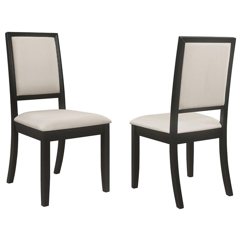 Ensemble de 2 chaises d'appoint rembourrées