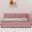 Lit de jour simple rembourré avec couchette-76271455