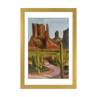 Paysage de canyon - reproduction d'art mural - papier d'art encadré