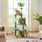 59In Palm Cat Tree, Cute Cat Tower W/Green Palm Frond, Spacious Platform, Double-Level Cat Condo, Scratching Posts, Fluffy Balls For Cat Kitty, Multi-Level Large Cat Tree For Indoor Cats